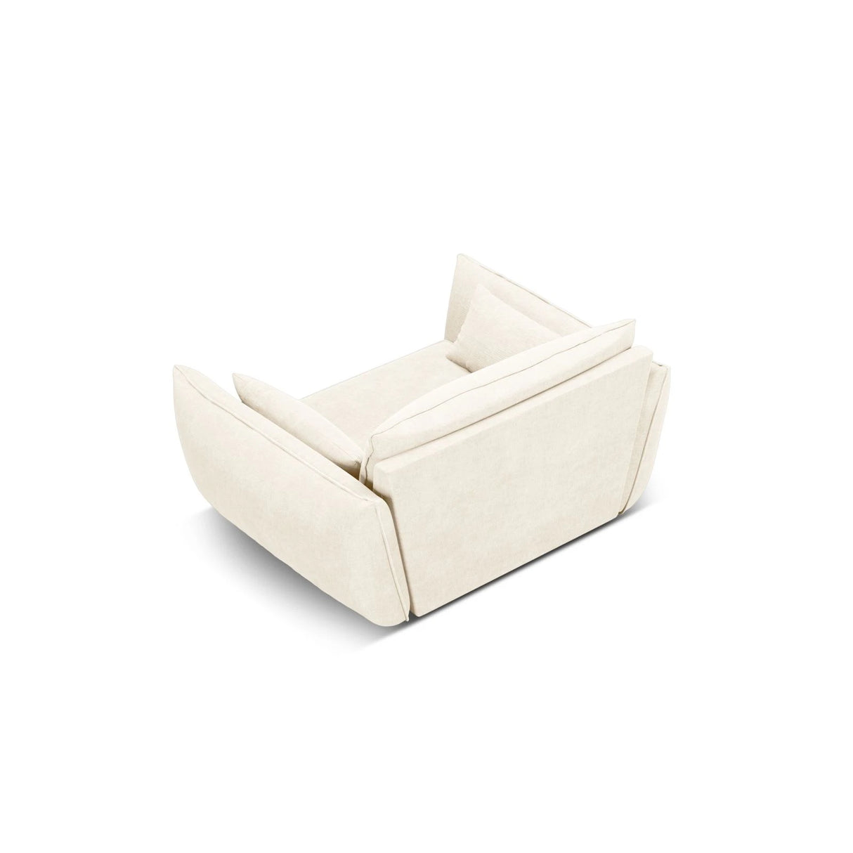 Kaelle Sessel mit Bezug in Samt oder Chenille, 128x110 cm – Bild 4