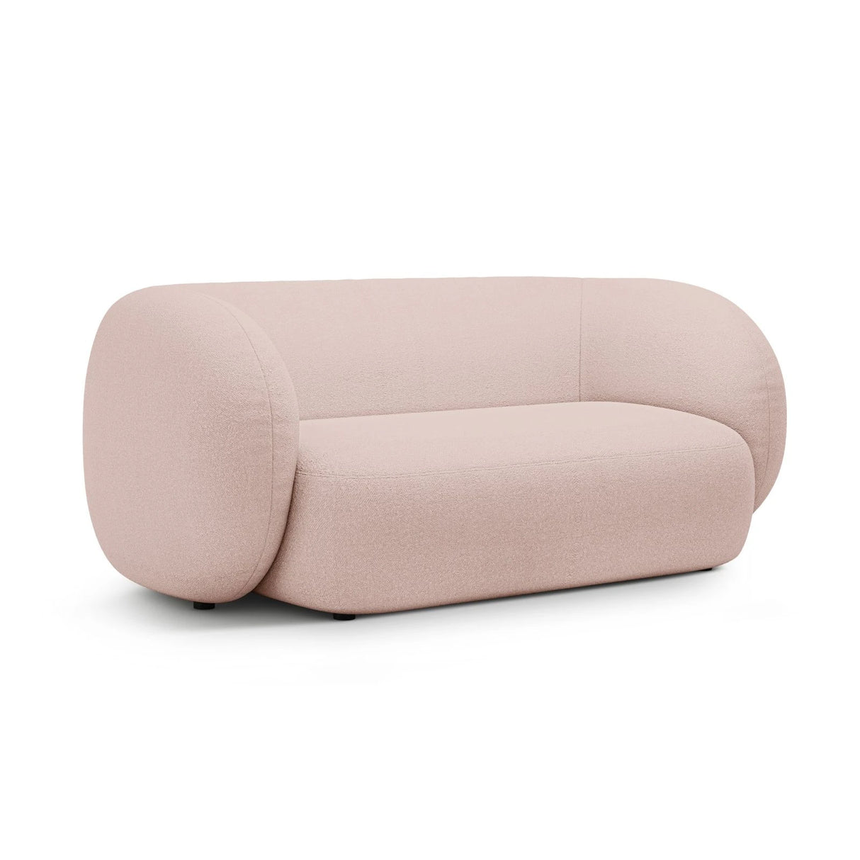 Kate 2-Sitzer Sofa aus Boucle (Baloo 2072) in Puderrosa, 183x99 cm – Bild 2