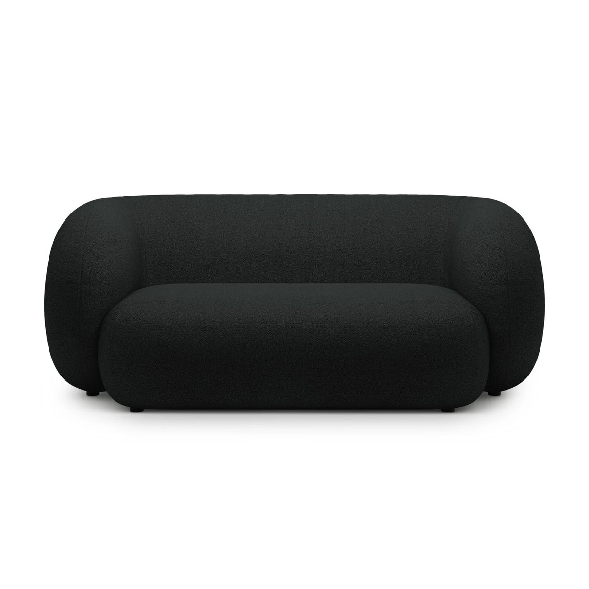 Kate 2-Sitzer Sofa aus Boucle (Baloo 2082) in Schwarz, 183x99 cm – Bild 1