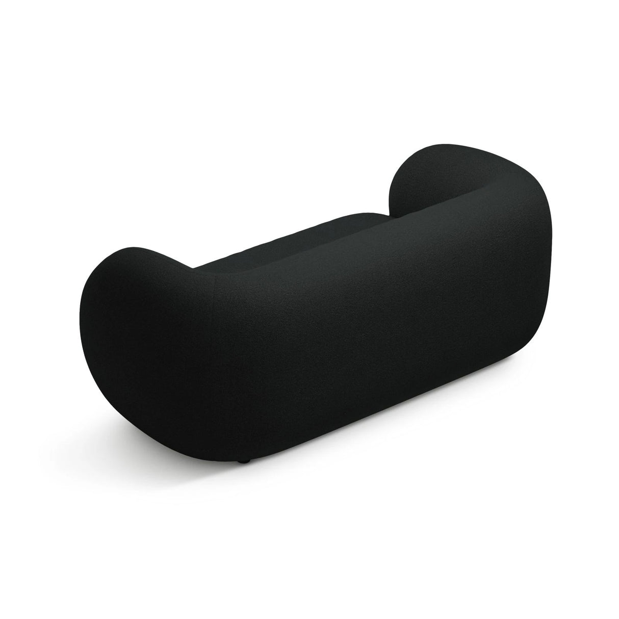 Kate 2-Sitzer Sofa aus Boucle (Baloo 2082) in Schwarz, 183x99 cm – Bild 3