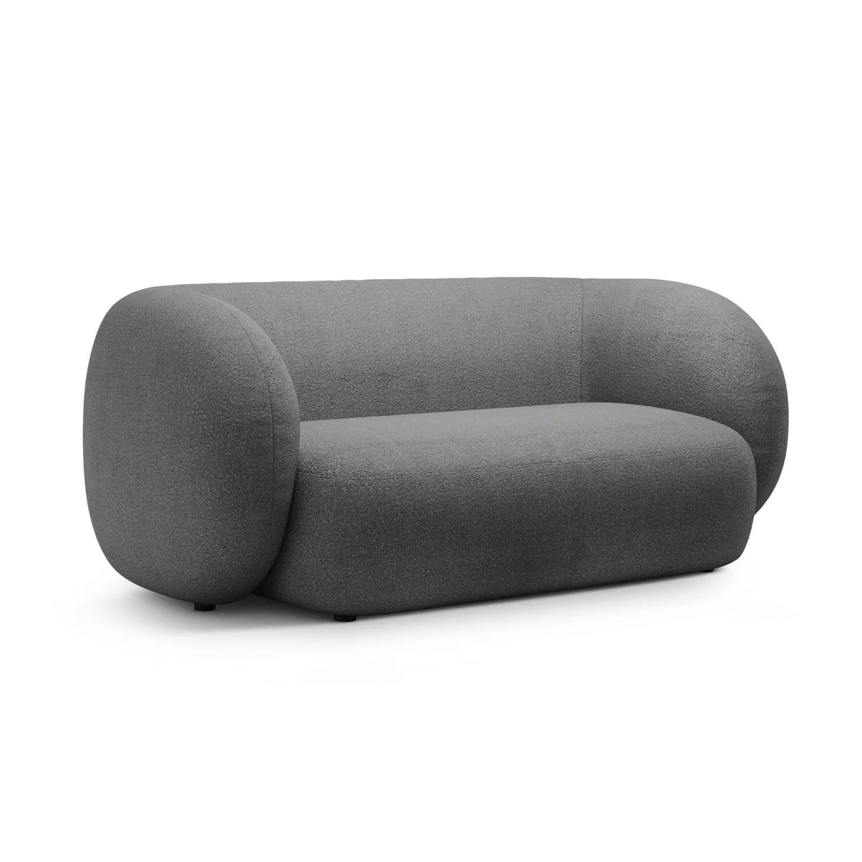 Kate 2-Sitzer Sofa aus Boucle (Baloo 2083) in Dunkelgrau, 183x99 cm – Bild 2