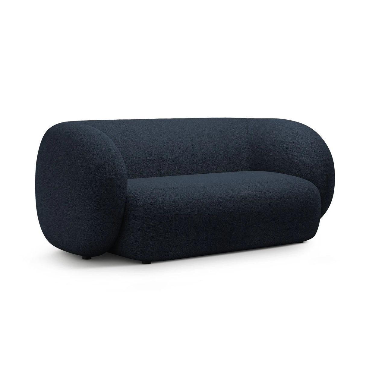 Kate 2-Sitzer Sofa aus Boucle (Baloo 2088) in Dunkelblau, 183x99 cm – Bild 2