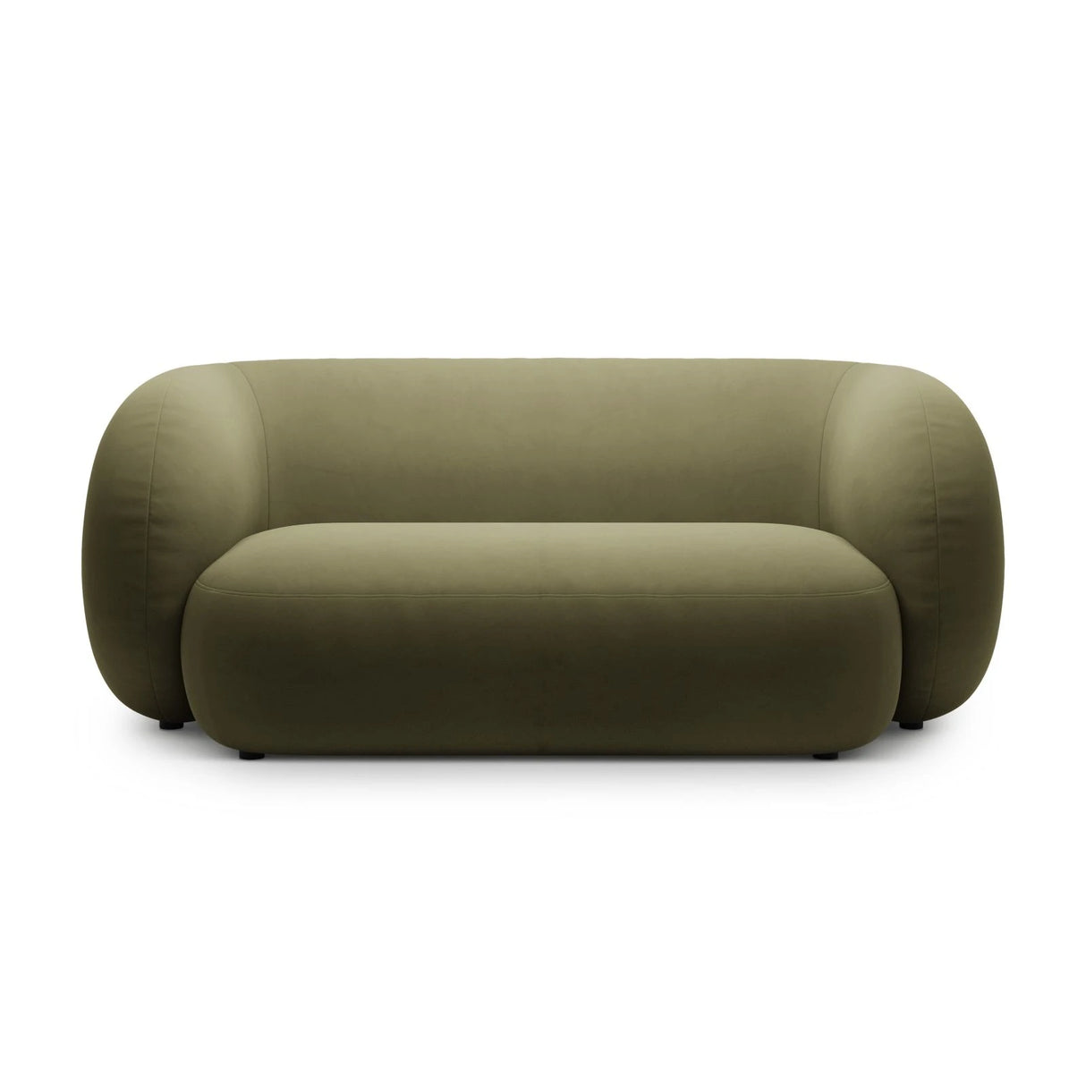Kate 2-Sitzer Sofa aus Samt (Salvador 08) in Grün, 183x99 cm – Bild 1
