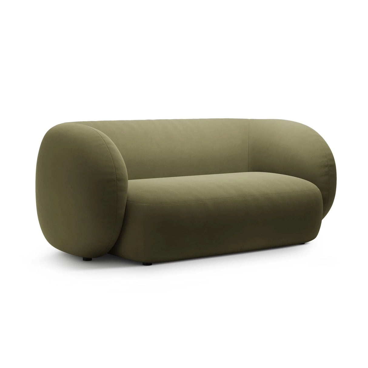 Kate 2-Sitzer Sofa aus Samt (Salvador 08) in Grün, 183x99 cm – Bild 2