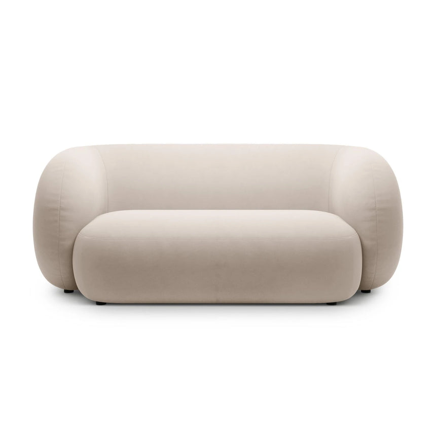 Kate 2-Sitzer Sofa aus Samt (Salvador 1) in Beige, 183x99 cm – Bild 1