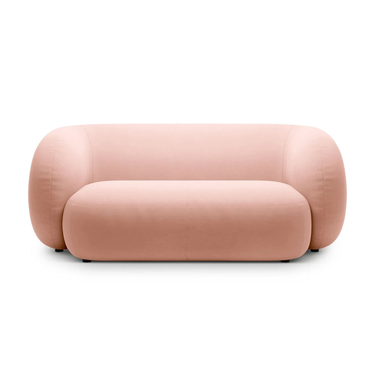 Kate 2-Sitzer Sofa aus Samt (Salvador 11) in Rosa, 183x99 cm – Bild 1