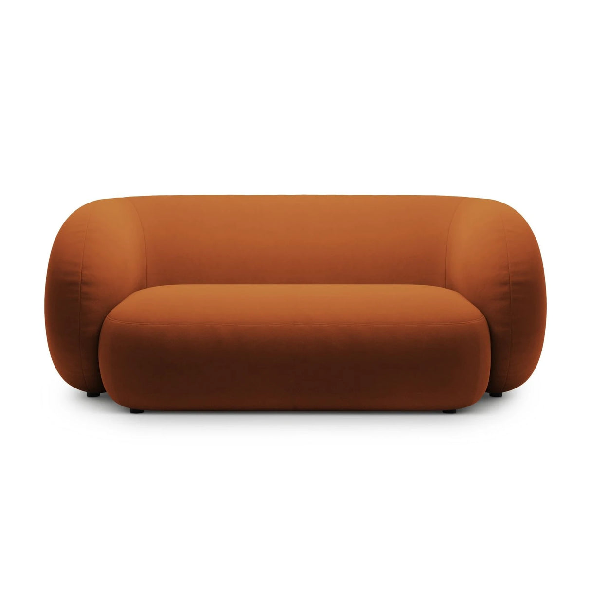 Kate 2-Sitzer Sofa aus Samt (Salvador 14) in Terrakotta, 183x99 cm – Bild 1