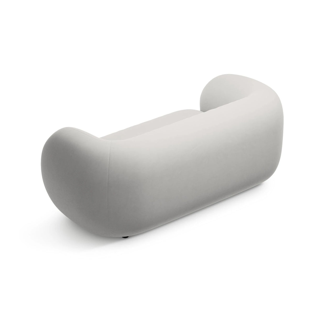 Kate 2-Sitzer Sofa aus Samt (Salvador 16) in Hellgrau, 183x99 cm – Bild 3