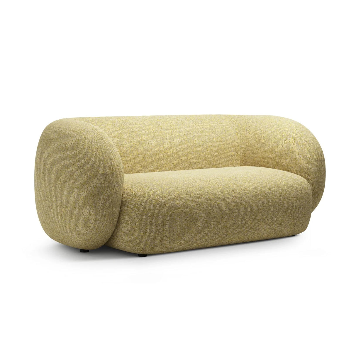 Kate 2-Sitzer Sofa aus Strukturierter Stoff (Puente 41) in Sonnenblume melange, 183x99 cm – Bild 2