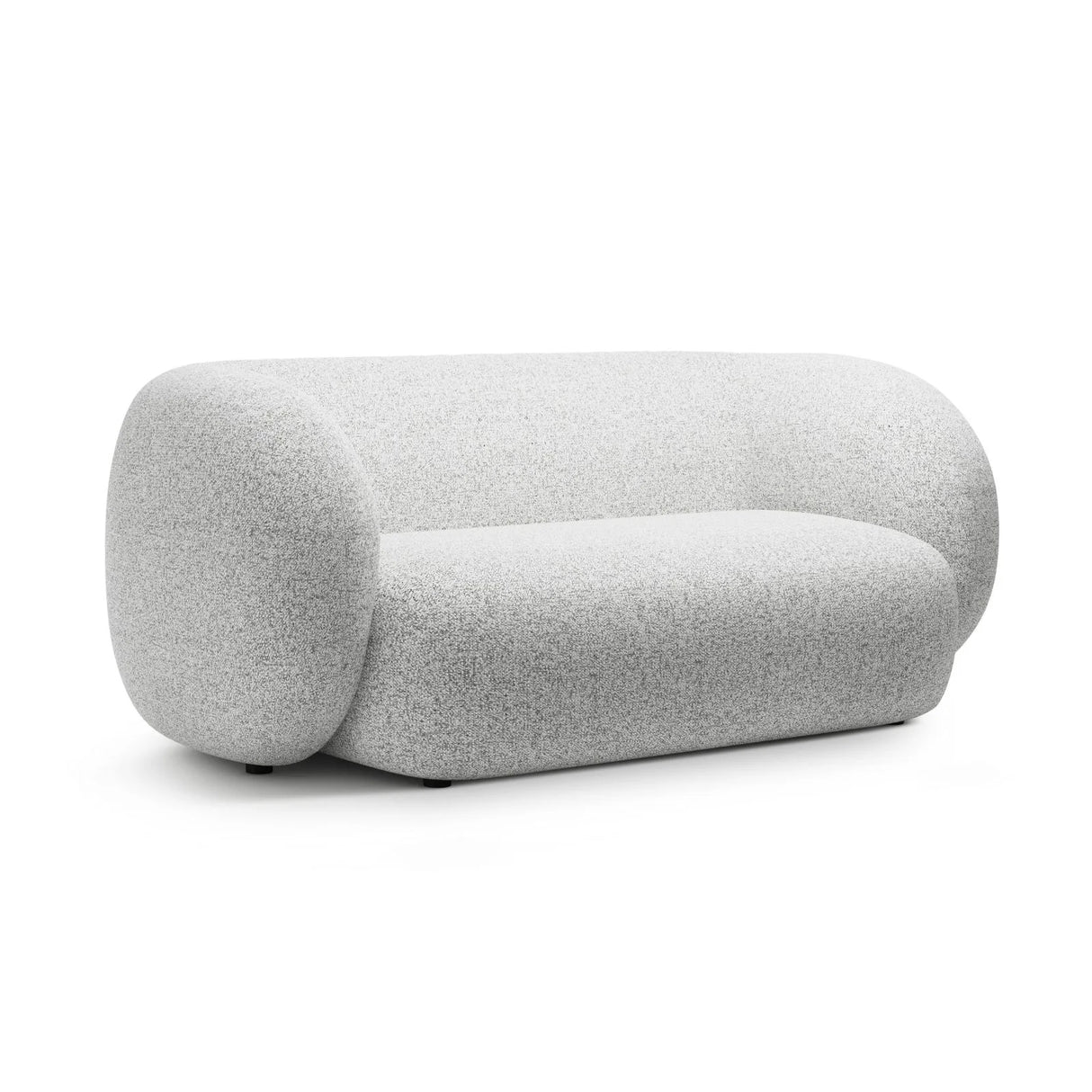 Kate 2-Sitzer Sofa aus Strukturierter Stoff (Puente 80) in Hellgrau melange, 183x99 cm – Bild 2
