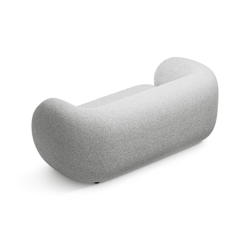 Kate 2-Sitzer Sofa aus Strukturierter Stoff (Puente 80) in Hellgrau melange, 183x99 cm – Bild 3