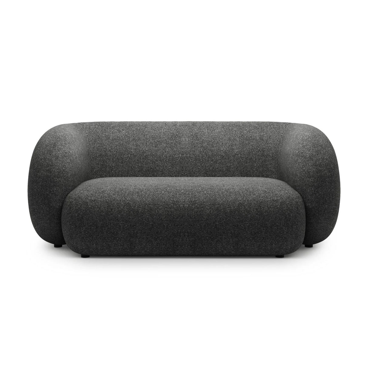 Kate 2-Sitzer Sofa aus Strukturierter Stoff (Puente 94) in Dunkelgrau melange, 183x99 cm – Bild 1