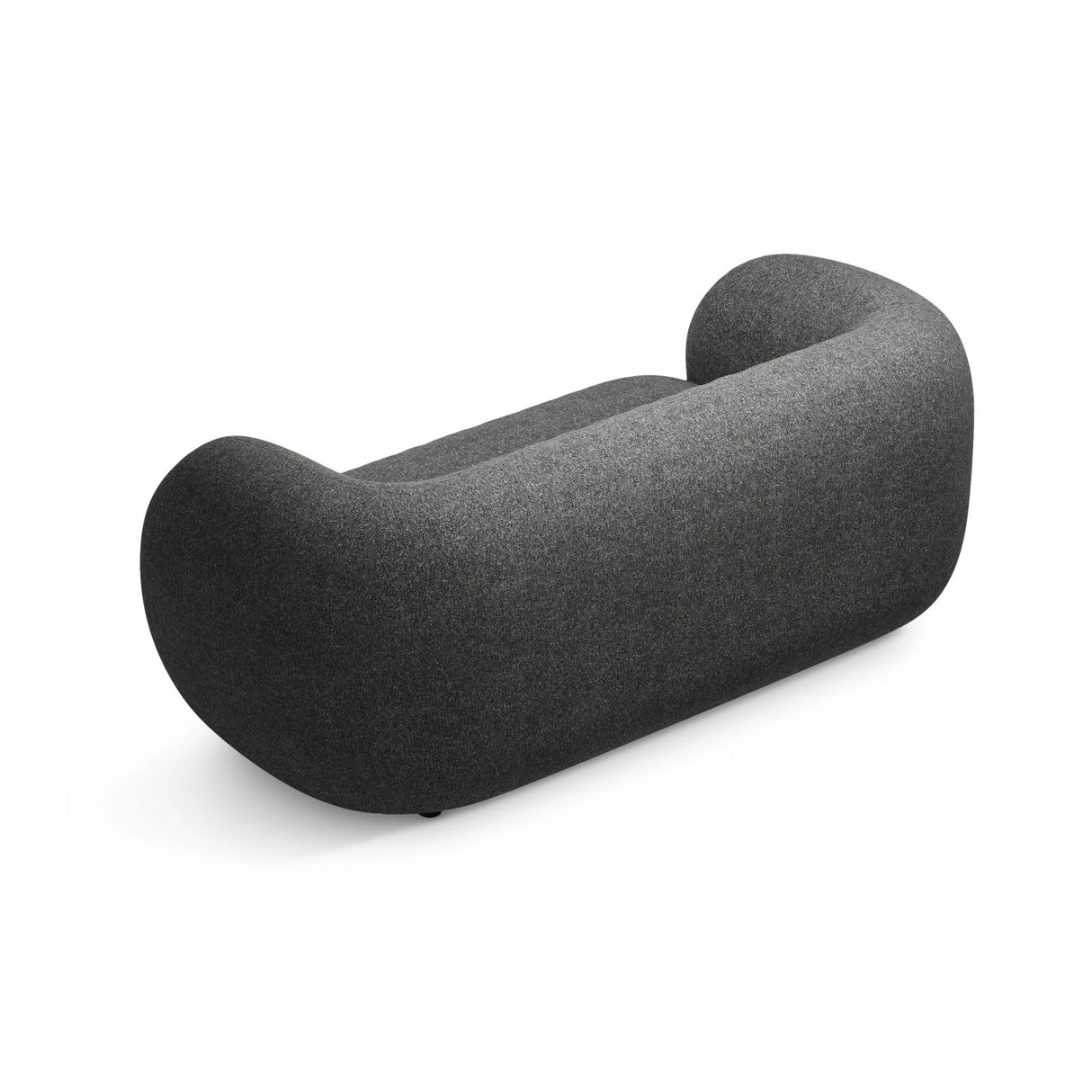 Kate 2-Sitzer Sofa aus Strukturierter Stoff (Puente 94) in Dunkelgrau melange, 183x99 cm – Bild 3