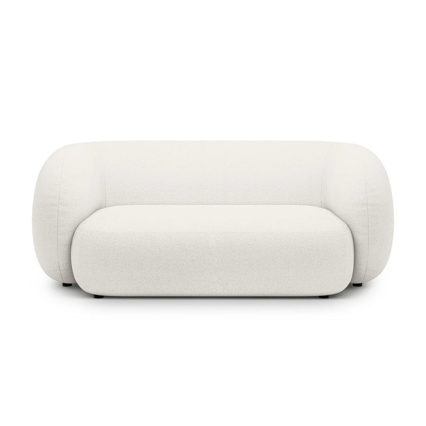 Kate 2-Sitzer Sofa in Samt, Strukturstoff oder Boucle, 183x99 cm – Bild 1