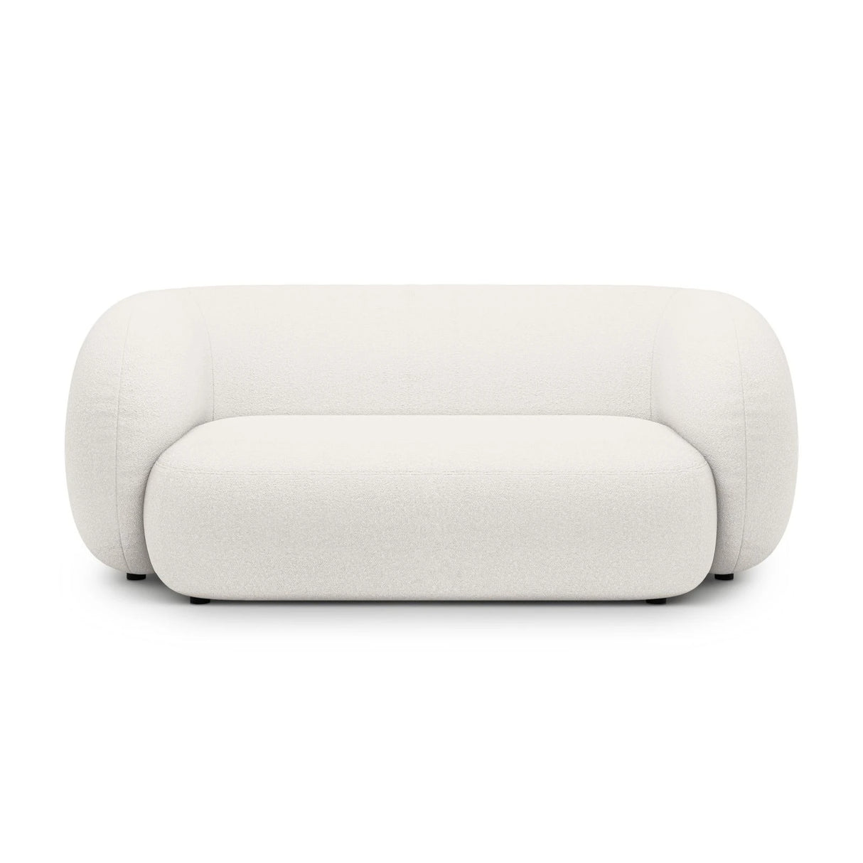 Kate 2-Sitzer Sofa in Samt, Strukturstoff oder Boucle, 183x99 cm – Bild 1