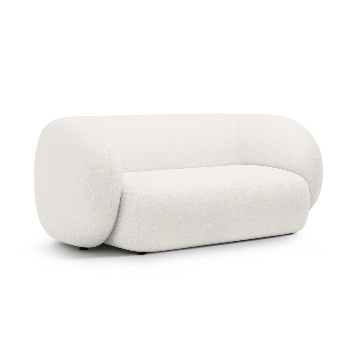 Kate 2-Sitzer Sofa in Samt, Strukturstoff oder Boucle, 183x99 cm – Bild 2