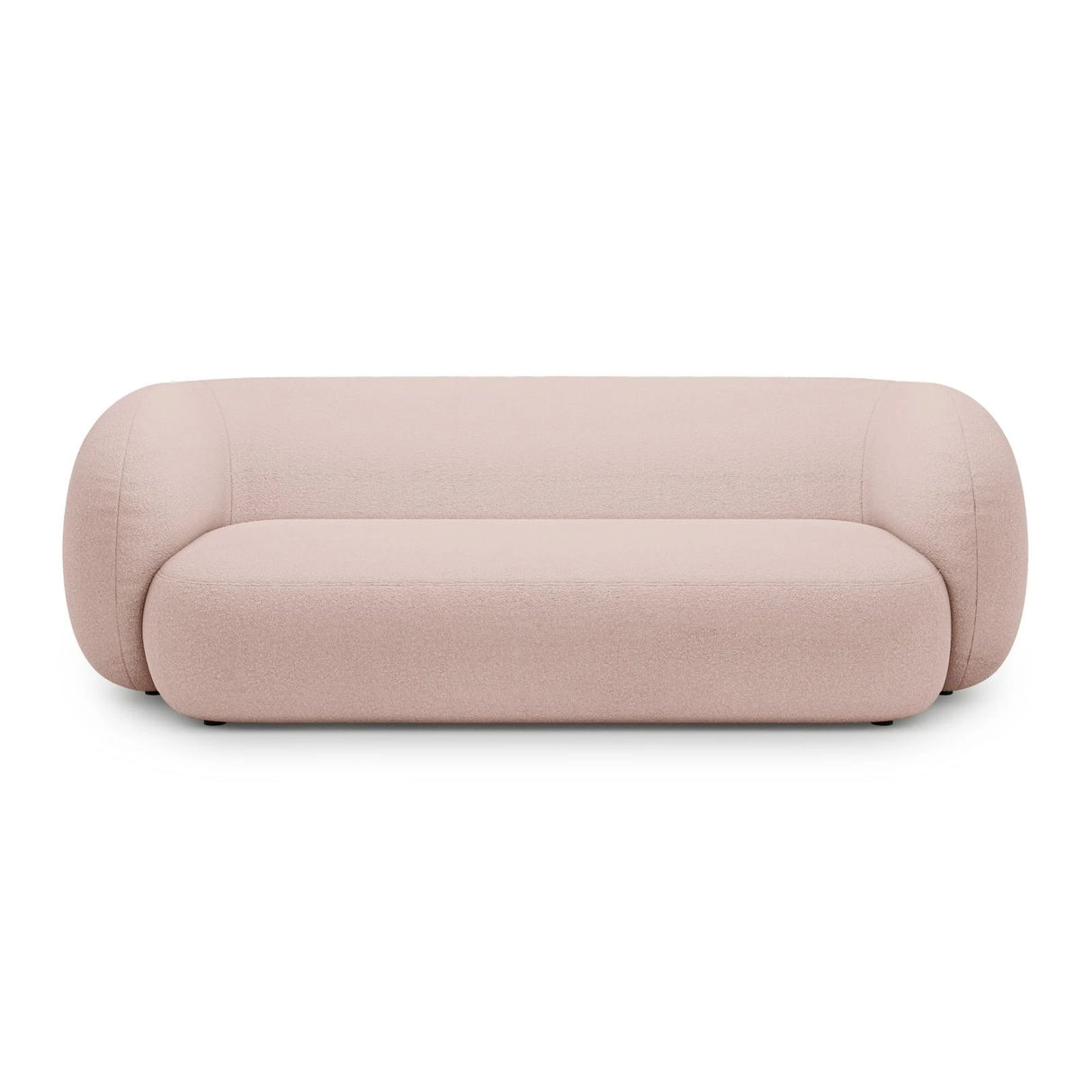 Kate 3-Sitzer Sofa mit Bezug aus Boucle (Baloo 2072) in Puderrosa, 213x99 cm – Bild 1