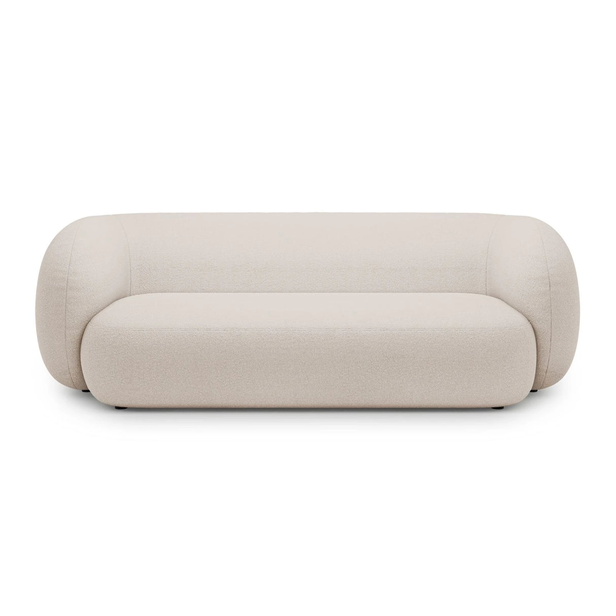 Kate 3-Sitzer Sofa mit Bezug aus Boucle (Baloo 2074) in Beige, 213x99 cm – Bild 1