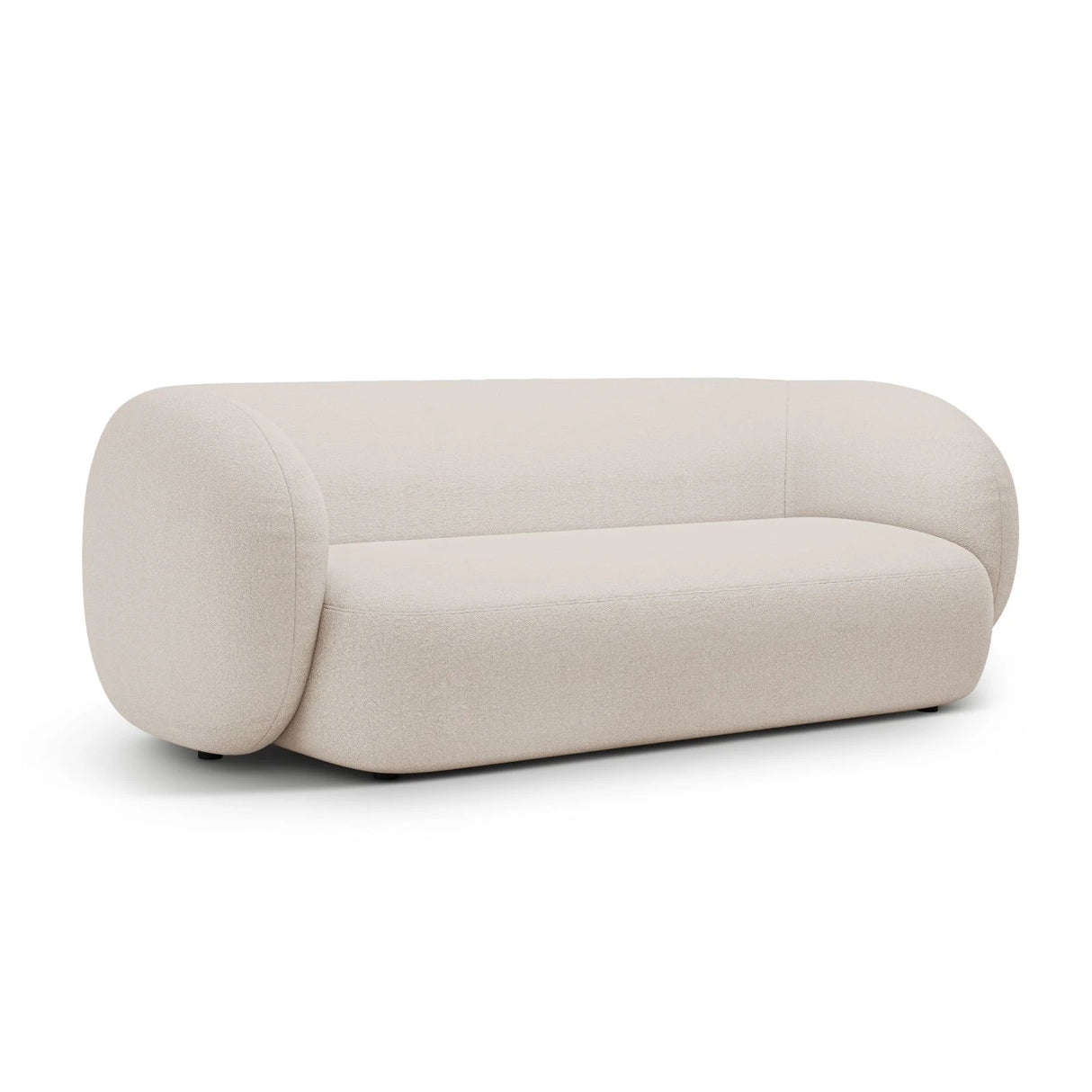 Kate 3-Sitzer Sofa mit Bezug aus Boucle (Baloo 2074) in Beige, 213x99 cm – Bild 2