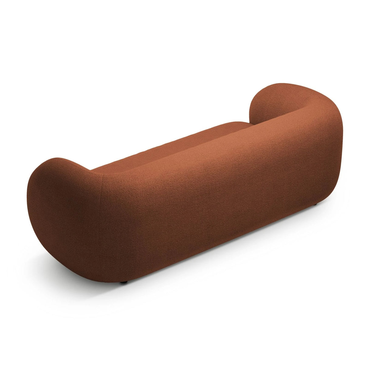 Kate 3-Sitzer Sofa mit Bezug aus Boucle (Baloo 2078) in Terrakotta, 213x99 cm – Bild 3