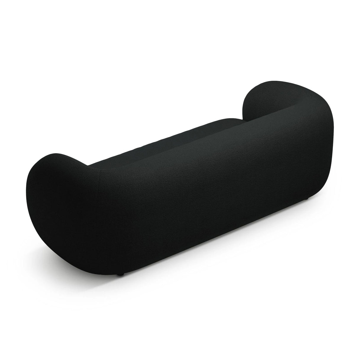 Kate 3-Sitzer Sofa mit Bezug aus Boucle (Baloo 2082) in Schwarz, 213x99 cm – Bild 3