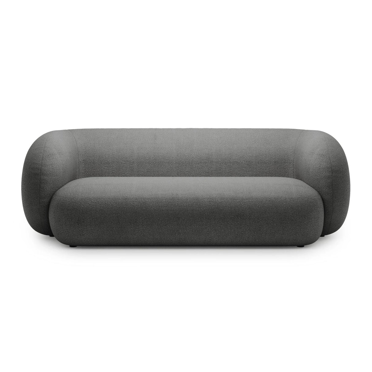 Kate 3-Sitzer Sofa mit Bezug aus Boucle (Baloo 2083) in Dunkelgrau, 213x99 cm – Bild 1