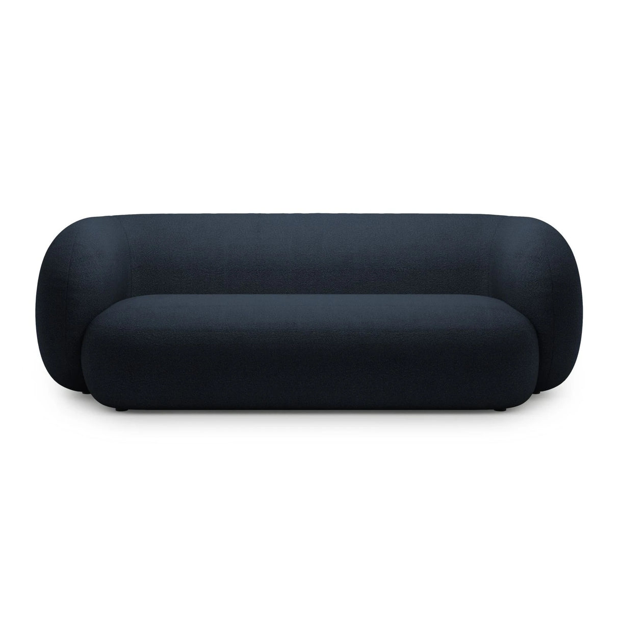 Kate 3-Sitzer Sofa mit Bezug aus Boucle (Baloo 2088) in Dunkelblau, 213x99 cm – Bild 1