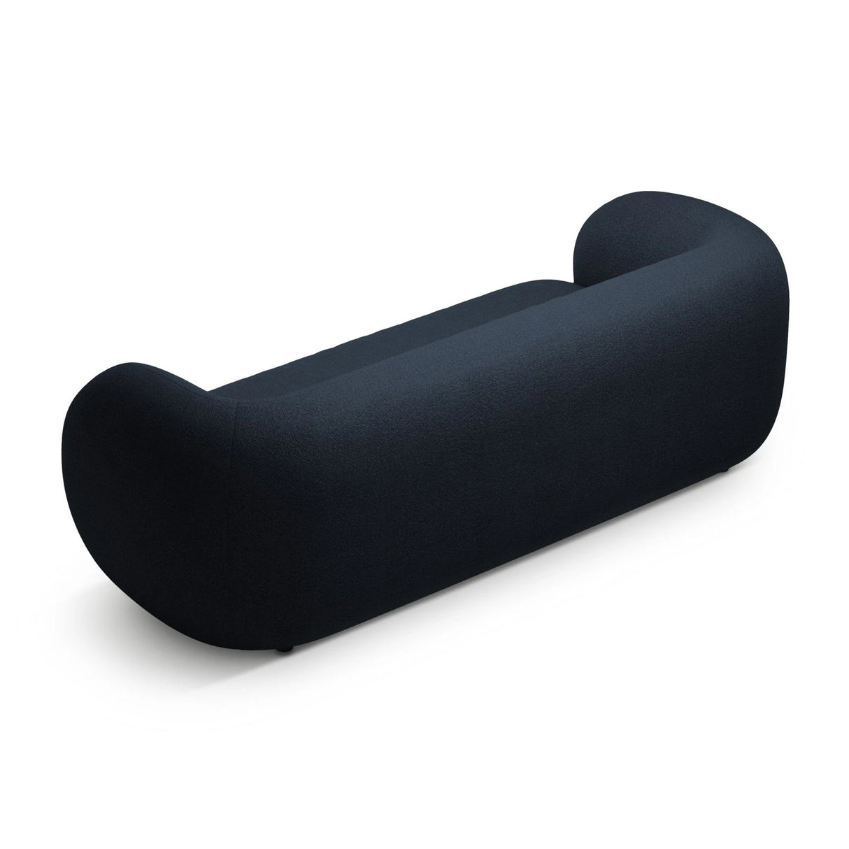Kate 3-Sitzer Sofa mit Bezug aus Boucle (Baloo 2088) in Dunkelblau, 213x99 cm – Bild 3