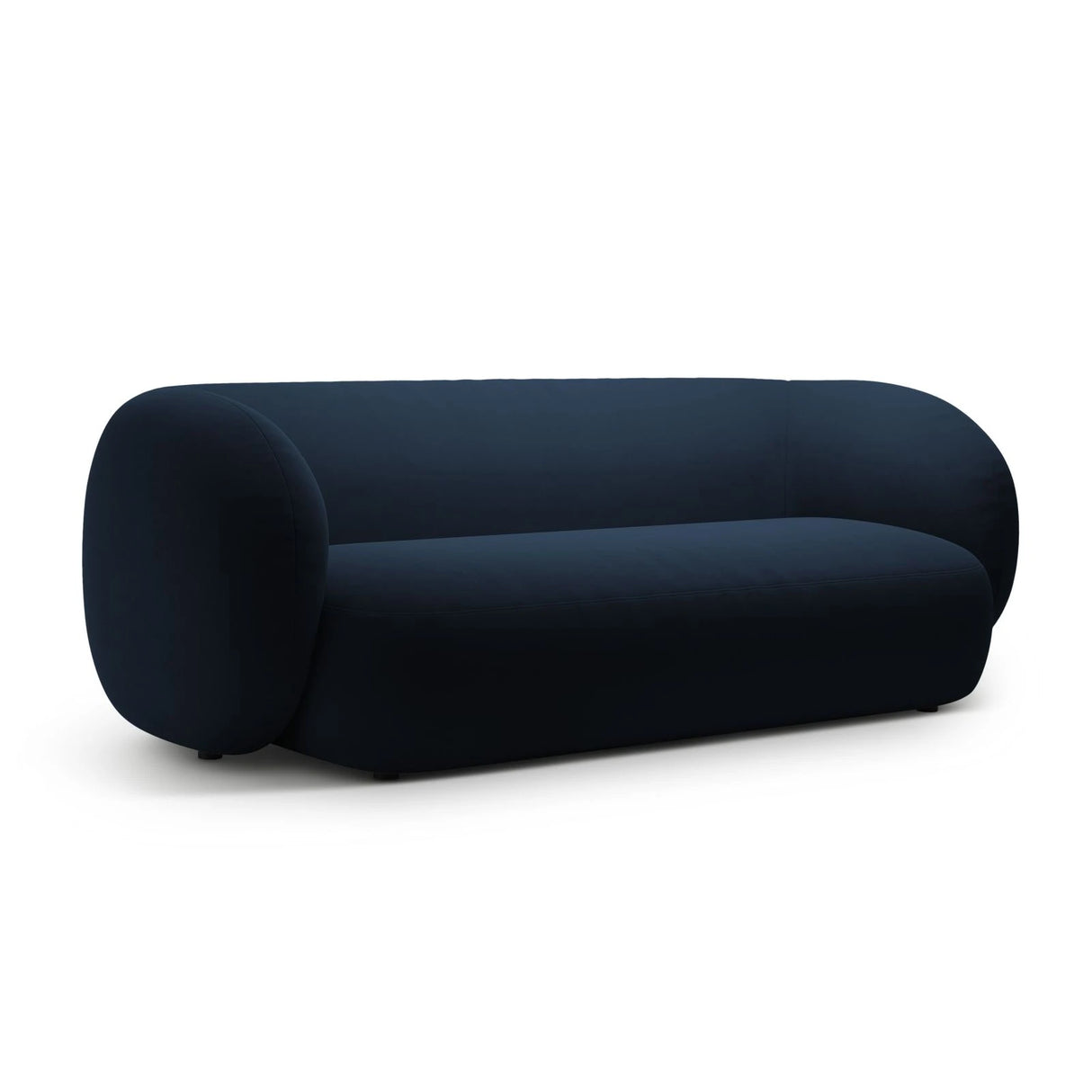 Kate 3-Sitzer Sofa mit Bezug aus Samt (Salvador 05) in Königsblau, 213x99 cm – Bild 2