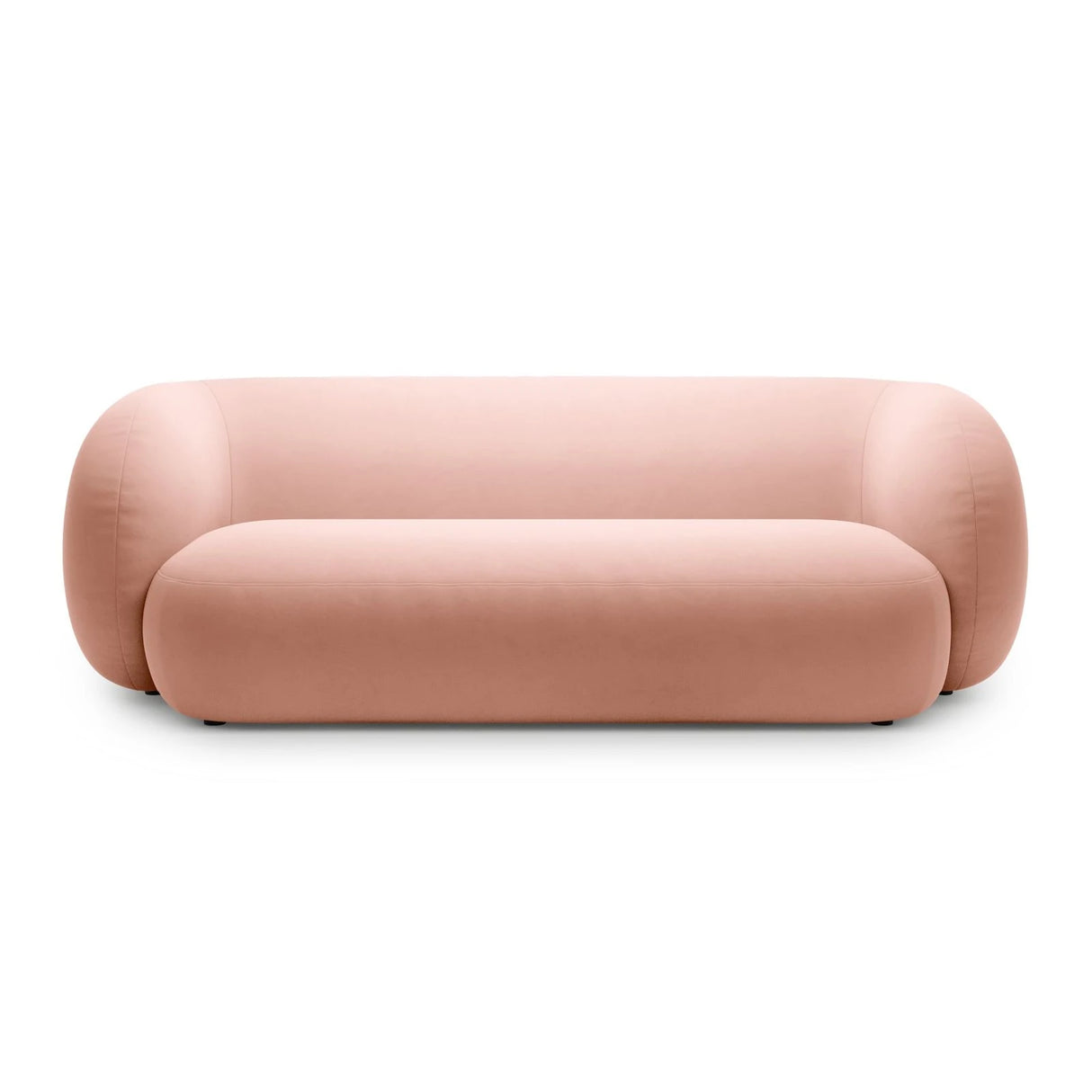 Kate 3-Sitzer Sofa mit Bezug aus Samt (Salvador 11) in Rosa, 213x99 cm – Bild 1