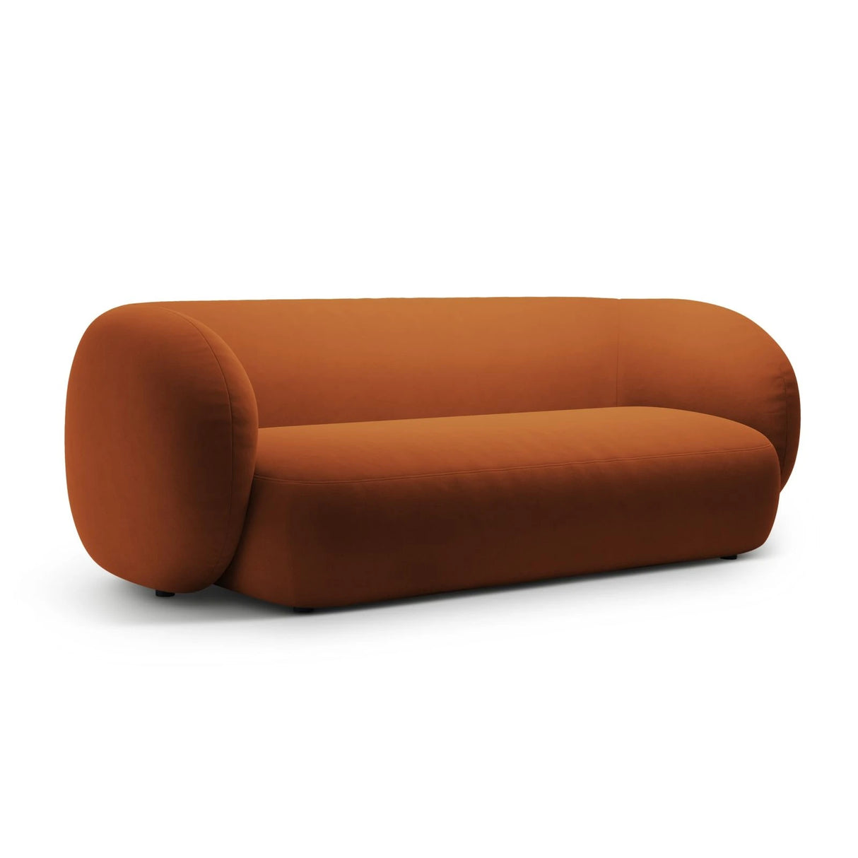 Kate 3-Sitzer Sofa mit Bezug aus Samt (Salvador 14) in Terrakotta, 213x99 cm – Bild 2