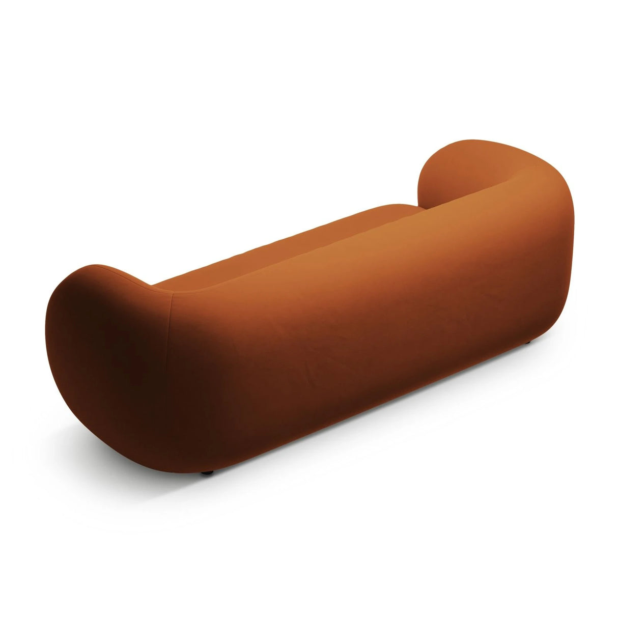 Kate 3-Sitzer Sofa mit Bezug aus Samt (Salvador 14) in Terrakotta, 213x99 cm – Bild 3