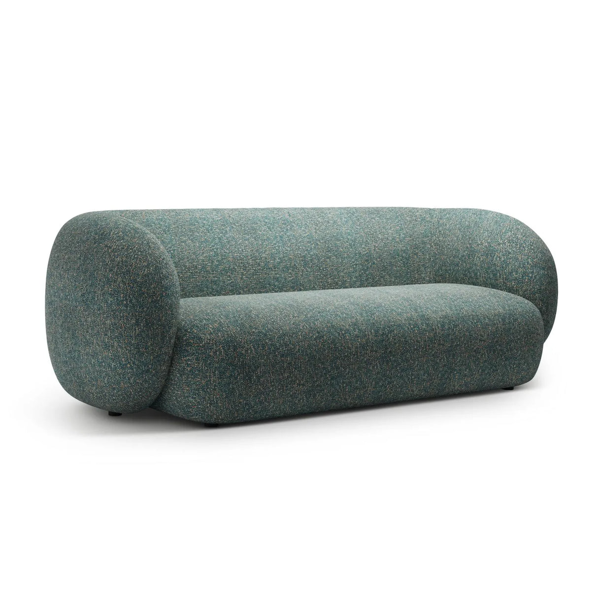 Kate 3-Sitzer Sofa mit Bezug aus Strukturierter Stoff (Puente 73) in Blaue melange, 213x99 cm – Bild 2