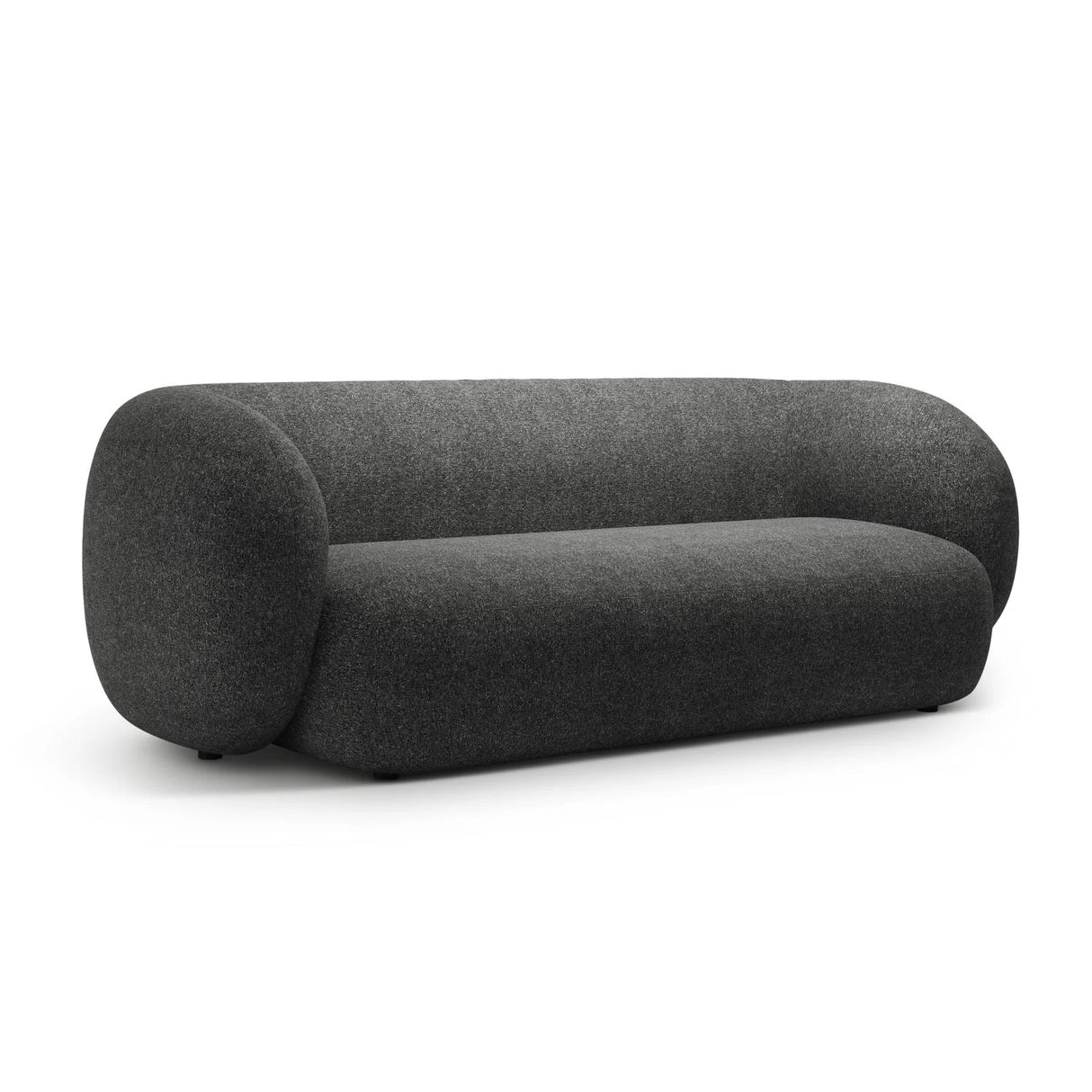 Kate 3-Sitzer Sofa mit Bezug aus Strukturierter Stoff (Puente 94) in Dunkelgrau melange, 213x99 cm – Bild 2