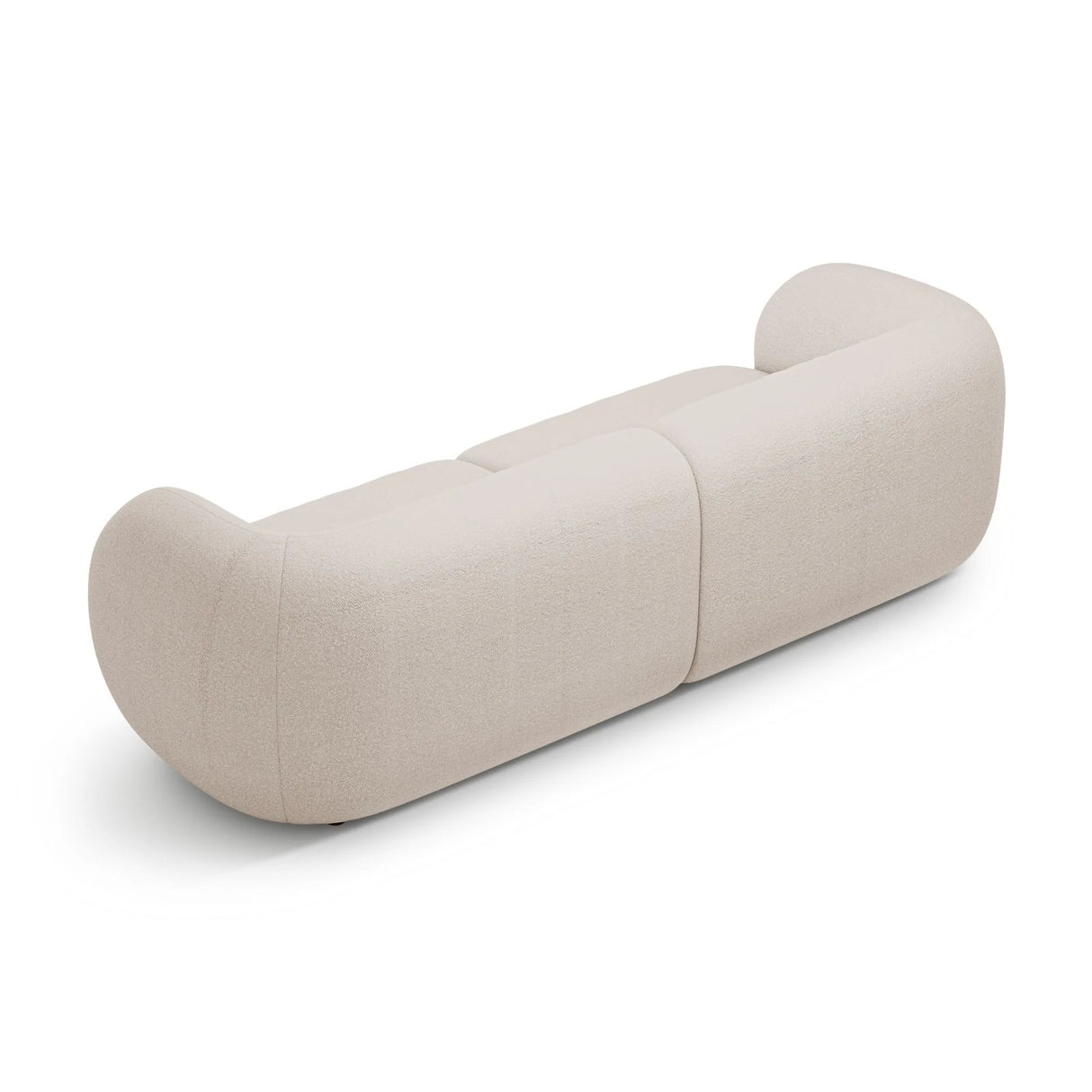 Kate 4-Sitzer Sofa mit Bezug aus Boucle (Baloo 2074) in Beige, 243x99 cm – Bild 3