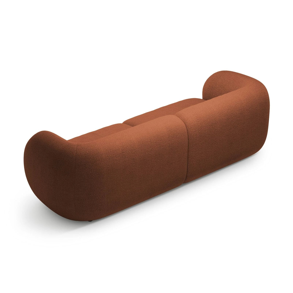 Kate 4-Sitzer Sofa mit Bezug aus Boucle (Baloo 2078) in Terrakotta, 243x99 cm – Bild 3