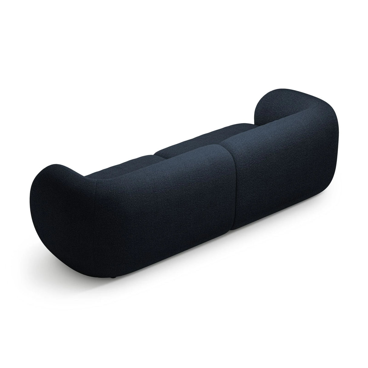 Kate 4-Sitzer Sofa mit Bezug aus Boucle (Baloo 2088) in Dunkelblau, 243x99 cm – Bild 3