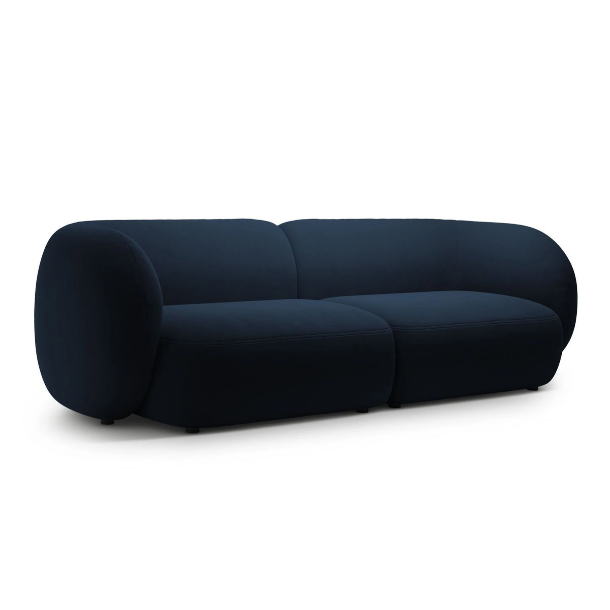 Kate 4-Sitzer Sofa mit Bezug aus Samt (Salvador 05) in Königsblau, 243x99 cm – Bild 2