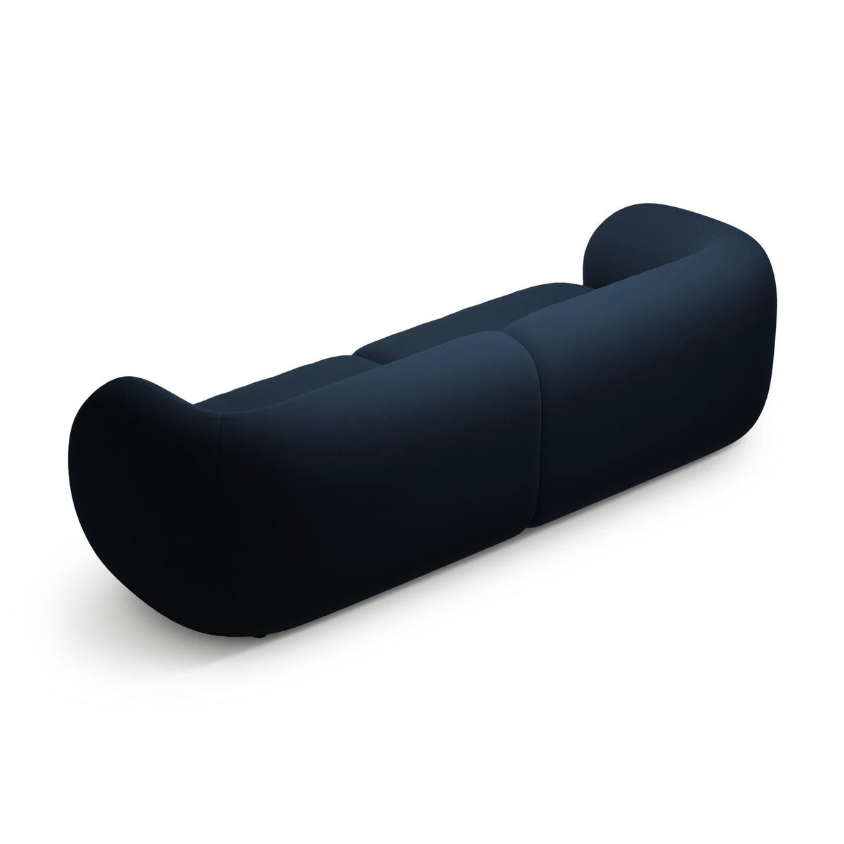 Kate 4-Sitzer Sofa mit Bezug aus Samt (Salvador 05) in Königsblau, 243x99 cm – Bild 3