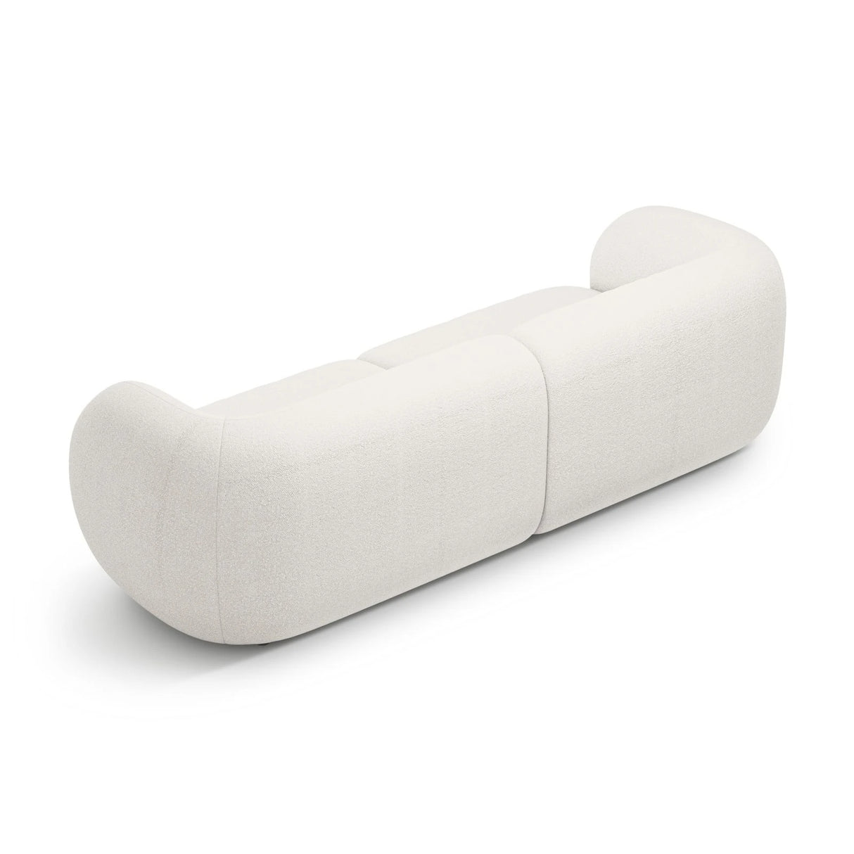 Kate 4-Sitzer Sofa mit Bezug aus Samt, Strukturstoff oder Boucle, 243x99 cm – Bild 3