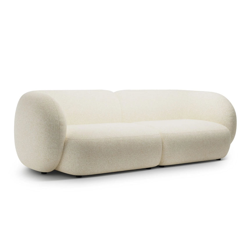 Kate 4-Sitzer Sofa mit Bezug aus Strukturierter Stoff (Puente 03) in Hellbeige melange, 243x99 cm – Bild 2