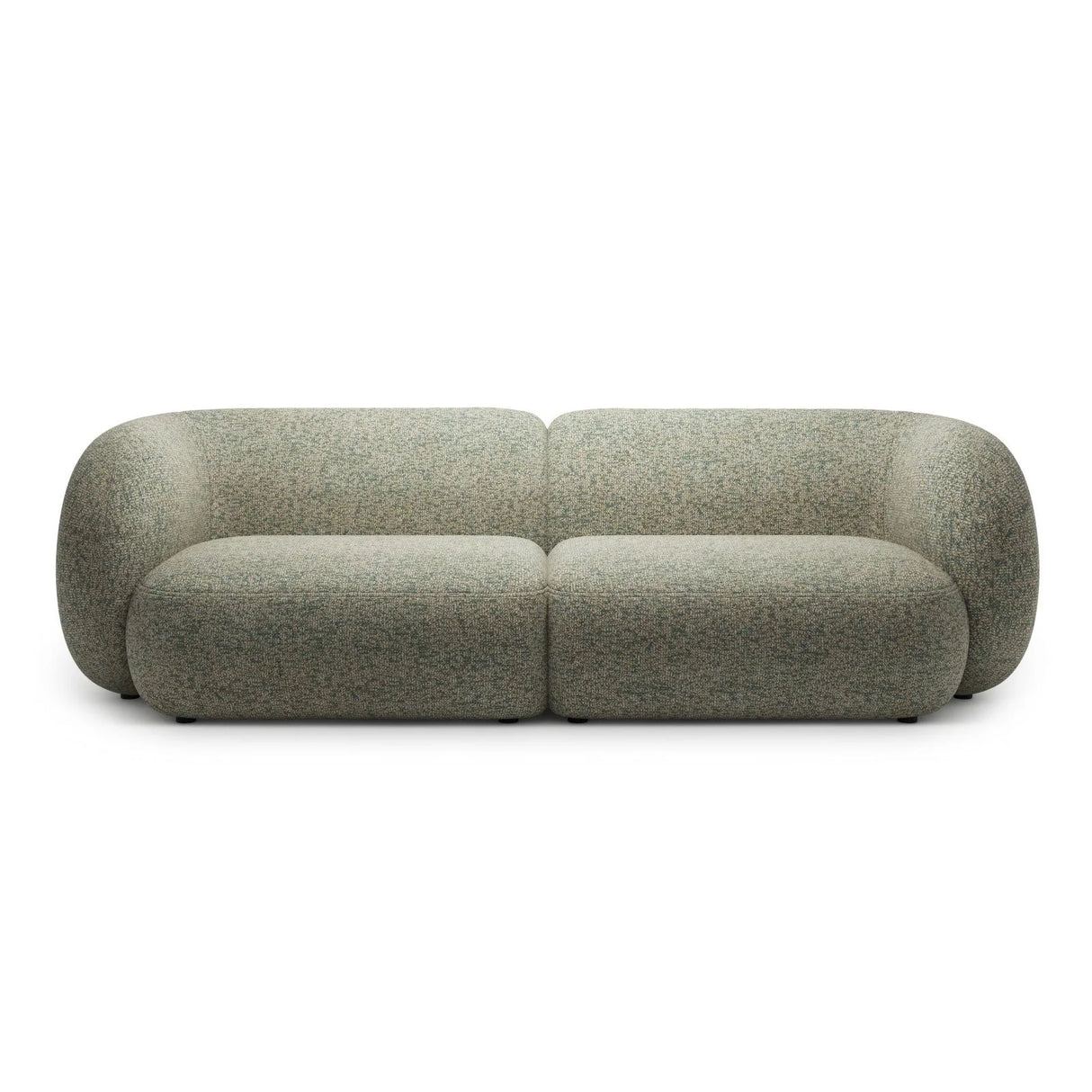 Kate 4-Sitzer Sofa mit Bezug aus Strukturierter Stoff (Puente 33) in Moss Green Melange, 243x99 cm – Bild 1