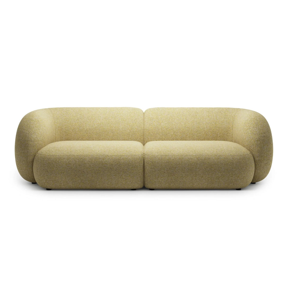 Kate 4-Sitzer Sofa mit Bezug aus Strukturierter Stoff (Puente 41) in Sonnenblume melange, 243x99 cm – Bild 1