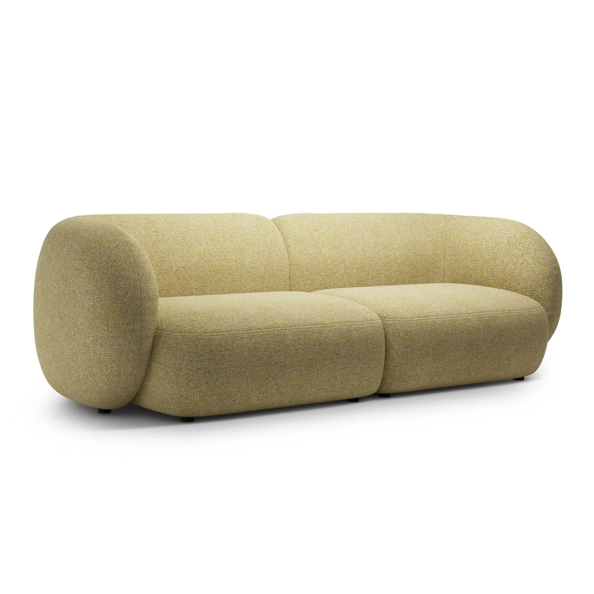 Kate 4-Sitzer Sofa mit Bezug aus Strukturierter Stoff (Puente 41) in Sonnenblume melange, 243x99 cm – Bild 2