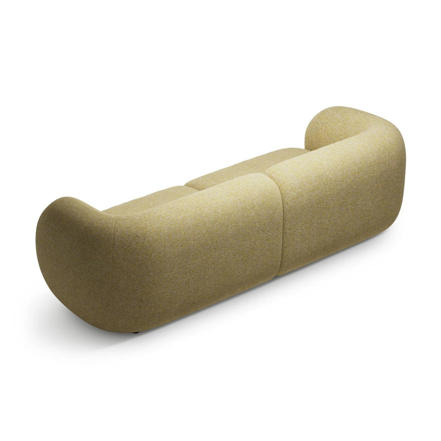 Kate 4-Sitzer Sofa mit Bezug aus Strukturierter Stoff (Puente 41) in Sonnenblume melange, 243x99 cm – Bild 3
