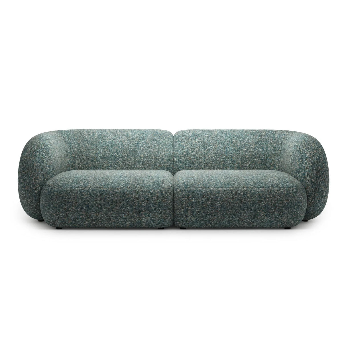 Kate 4-Sitzer Sofa mit Bezug aus Strukturierter Stoff (Puente 73) in Blaue melange, 243x99 cm – Bild 1