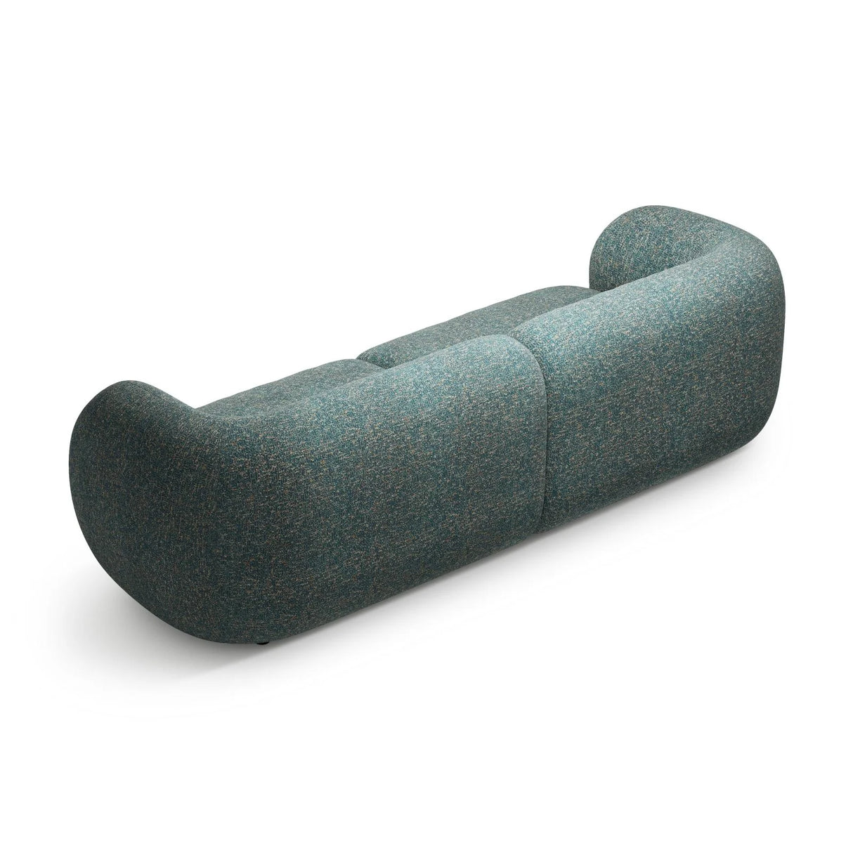 Kate 4-Sitzer Sofa mit Bezug aus Strukturierter Stoff (Puente 73) in Blaue melange, 243x99 cm – Bild 3