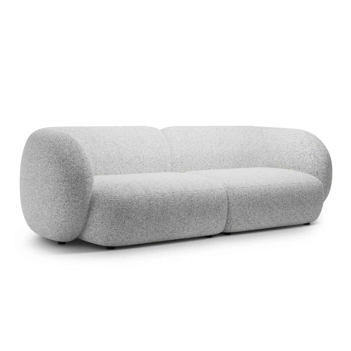 Kate 4-Sitzer Sofa mit Bezug aus Strukturierter Stoff (Puente 80) in Hellgrau melange, 243x99 cm – Bild 2
