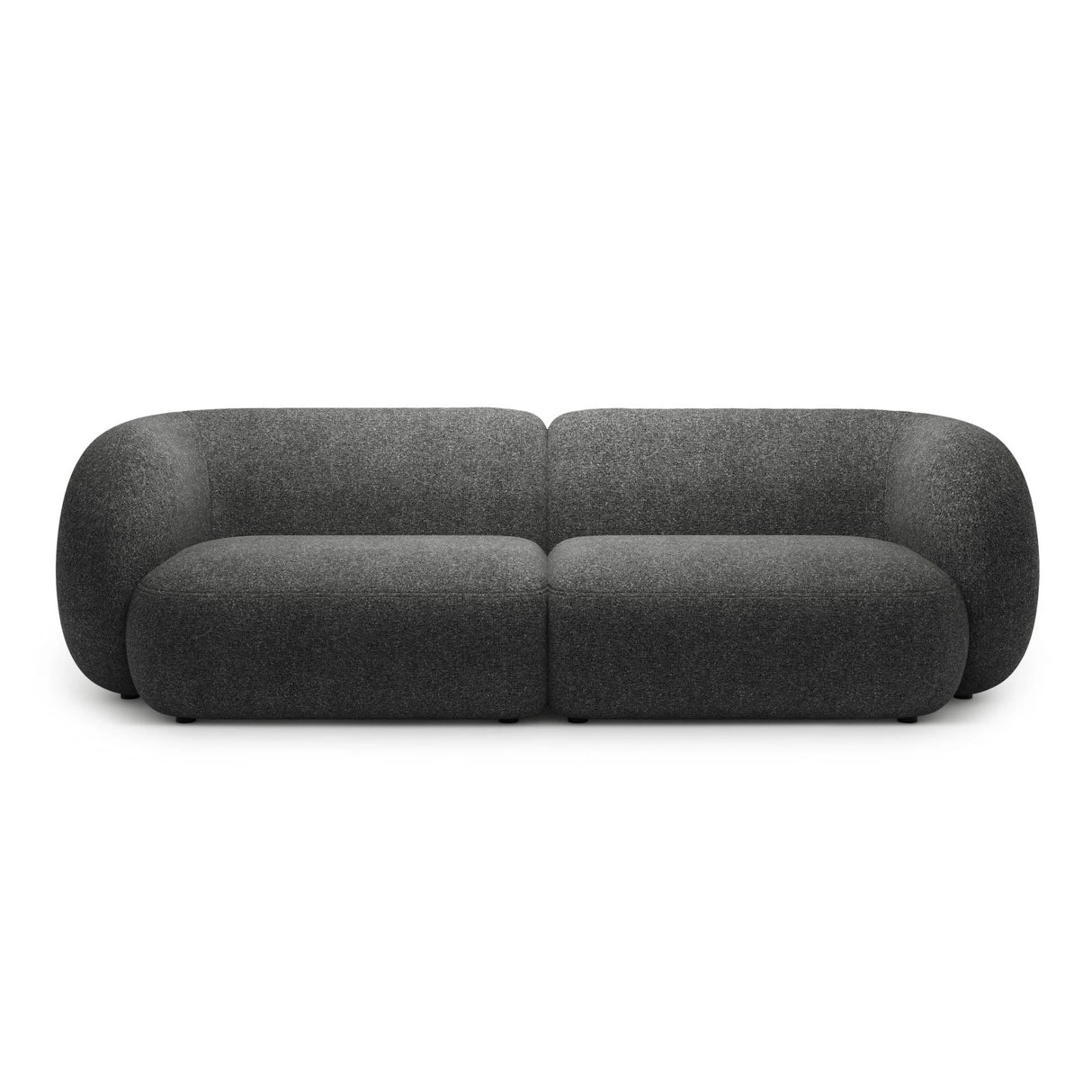 Kate 4-Sitzer Sofa mit Bezug aus Strukturierter Stoff (Puente 94) in Dunkelgrau melange, 243x99 cm – Bild 1