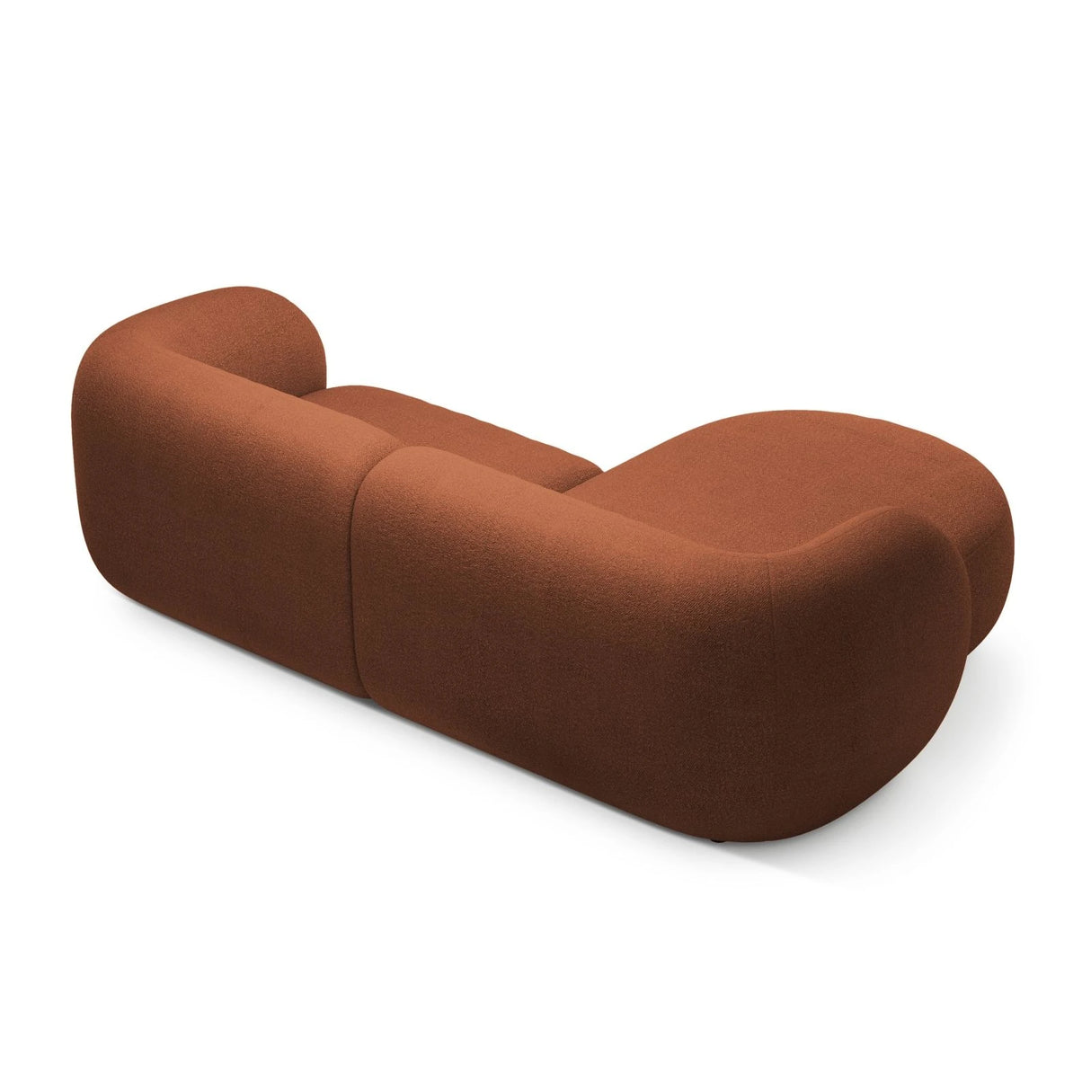 Kate Ecksofa Links mit Bezug aus Boucle (Baloo 2078) in Terrakotta, 255x176 cm – Bild 3